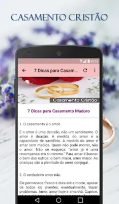 Casamento Cristão android App screenshot 0